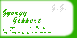 gyorgy gippert business card