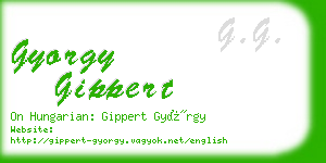 gyorgy gippert business card